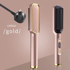 Electric Hot Comb Multifunctional Straight Hair Straightener Comb Negative Ion Anti-Scalding Styling Tool Straightening Brush - Otaj Gifts