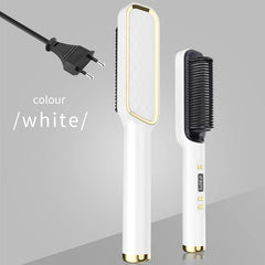 Electric Hot Comb Multifunctional Straight Hair Straightener Comb Negative Ion Anti-Scalding Styling Tool Straightening Brush - Otaj Gifts