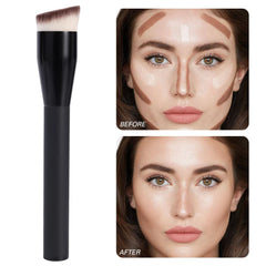 Makeup Brushes Foundation Concealer Angled Seamless Cover Synthetic Dark Circle Liquid Cream Cosmetics Contour Brush Beauty Tool - Otaj Gifts