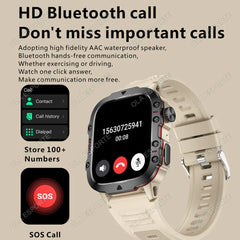 2025 New style Military Smart Watch Men IP68 5ATM Outdoor Sports Fitness Tracker Health Monitor 1.81Inch BT Call Smartwatch - Otaj Gifts