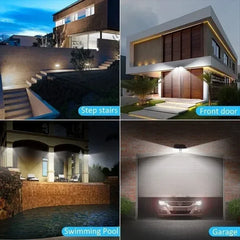 Powerful 4 LED Solar Security Lights Outdoor Decor Sensor Motion 3 Modes Street Waterproof Lamp Wall Night Work Light for Garden - Otaj Gifts