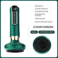 Electric Cupping Massager Vacuum Suction Cup GuaSha Anti Cellulite Beauty Health Scraping Infrared Heat Slimming Massage Therapy - Otaj Gifts
