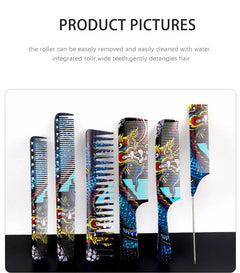 Chinese Dragon Personality Hair Cutting Comb Salon Hair Stylist Professional Male Female Hair Styling Pointed Tail Comb Combs - Otaj Gifts