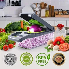 Xiaomi 14/16 in 1 Multifunctional Vegetable Chopper Cutting Artifact Vegetable Slicer Diced Food Handle Grate Chopper Kitchen - Otaj Gifts