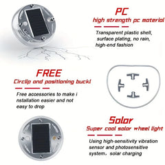 LED Light Solar Energy Flash Car Wheel Light Hub Bulb Tire Tyre Valve Car Motorcycle Tire Colorful Modes Valve Light Wheel Lamp - Otaj Gifts