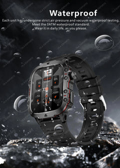 2025 New style Military Smart Watch Men IP68 5ATM Outdoor Sports Fitness Tracker Health Monitor 1.81Inch BT Call Smartwatch - Otaj Gifts
