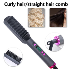 Electric Hot Comb Multifunctional Straight Hair Straightener Comb Negative Ion Anti-Scalding Styling Tool Straightening Brush - Otaj Gifts