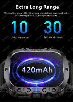 2025 New style Military Smart Watch Men IP68 5ATM Outdoor Sports Fitness Tracker Health Monitor 1.81Inch BT Call Smartwatch - Otaj Gifts