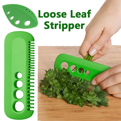 1Pc Vegetable Herb Eliminator Kale Oregano Parsley Cilantro Stripper Looseleaf Comb Household Gadgets Portable Kitchen Tools - Otaj Gifts