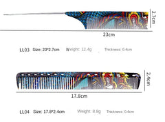 Chinese Dragon Personality Hair Cutting Comb Salon Hair Stylist Professional Male Female Hair Styling Pointed Tail Comb Combs - Otaj Gifts