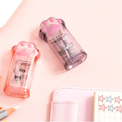 Kawaii Cat Paw Shaped Pencil Sharpener Stationery Kids Gift  Cute School Supplies  Korean Stationery - Otaj Gifts