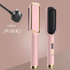 Electric Hot Comb Multifunctional Straight Hair Straightener Comb Negative Ion Anti-Scalding Styling Tool Straightening Brush - Otaj Gifts
