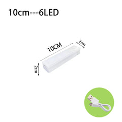 LED Motion Sensor Light Wireless LED Night Light Type C Rechargeable Light Cabinet Wardrobe Lamp Staircase Backlight For Kitchen - Otaj Gifts