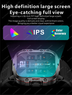 2025 New style Military Smart Watch Men IP68 5ATM Outdoor Sports Fitness Tracker Health Monitor 1.81Inch BT Call Smartwatch - Otaj Gifts