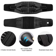 Lower Back Brace with 6 Stays Anti-skid Orthopedic Lumbar Support Breathable Waist Support Belt for Men Women Gym Pain Relief - Otaj Gifts