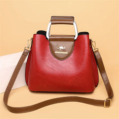 Luxury Designer Handbag Purses for Women 2024 Female Oil Leather Branded Shoulder Crossbody Messenger Tote Bag Small Fashion Sac - Otaj Gifts
