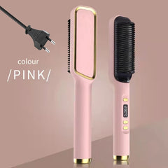 Electric Hot Comb Multifunctional Straight Hair Straightener Comb Negative Ion Anti-Scalding Styling Tool Straightening Brush - Otaj Gifts