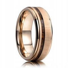 Fashion 8mm Men Stainless Steel Rings Inlay Meteorite Abalone Shell Rings For Men Women Wedding Engagement Band Jewelry Gift - Otaj Gifts