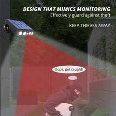 Powerful 4 LED Solar Security Lights Outdoor Decor Sensor Motion 3 Modes Street Waterproof Lamp Wall Night Work Light for Garden - Otaj Gifts