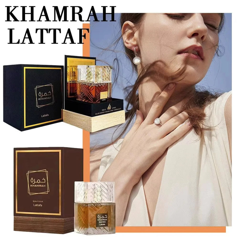 100ml Original Khamrah Qahwa 3.4 Oz Eau De Toilette for Men and Women Perfume Middle East Arab Dubai Perfume - Otaj Gifts