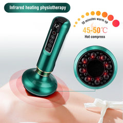Electric Cupping Massager Vacuum Suction Cup GuaSha Anti Cellulite Beauty Health Scraping Infrared Heat Slimming Massage Therapy - Otaj Gifts