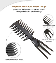 New Styling Hairdressing Men Women Beauty Salon Hair Hairdressing Black Plastic Brush Combs Hairbrush Modelling Designs Tools - Otaj Gifts