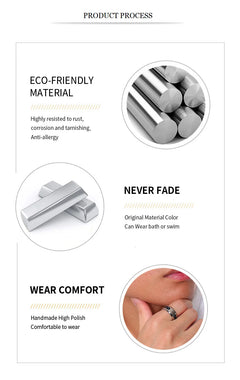 Vnox Twelve Constellations Rings for Men Women 8mm Stainless Steel Anel Male Classic Carbon Fiber 12 Horoscope Ring - Otaj Gifts