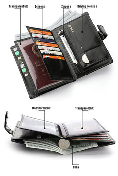 Short Men Wallets Casual Male Purses Zipper Card Bag Coin Bag Small Passport Cover Men's Purse Carteira Masculina Billetera - Otaj Gifts