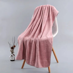 70x140cm Bamboo Charcoal Coral Velvet Bath Towel for Adult Soft Absorbent Microfiber Fabric Towel Household Bathroom Towel - Otaj Gifts
