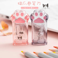 Kawaii Cat Paw Shaped Pencil Sharpener Stationery Kids Gift  Cute School Supplies  Korean Stationery - Otaj Gifts
