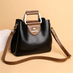 Luxury Designer Handbag Purses for Women 2024 Female Oil Leather Branded Shoulder Crossbody Messenger Tote Bag Small Fashion Sac - Otaj Gifts