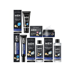 East Moon Hyaluronic Acid Facial Care Set Oil Control Skin Firming Increase Hydrate Deep Cleaning Face Moisturizer Cream for Men - Otaj Gifts