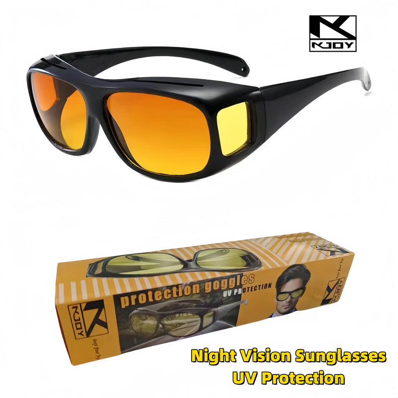 2024 KJOY Brand Night Vision Sunglasses Car Night Driving Glasses Driver Goggles Unisex Sun Glasses UV Protection Sunglasses - Otaj Gifts