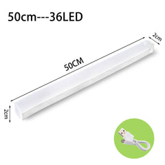 LED Motion Sensor Light Wireless LED Night Light Type C Rechargeable Light Cabinet Wardrobe Lamp Staircase Backlight For Kitchen - Otaj Gifts