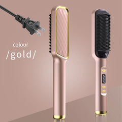 Electric Hot Comb Multifunctional Straight Hair Straightener Comb Negative Ion Anti-Scalding Styling Tool Straightening Brush - Otaj Gifts