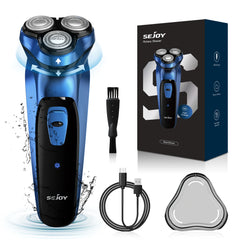 Sejoy Electric Razor for Men Rechargeable Electric Shavers Rotary Portable Travel Razor Idea Gift Beard Trimmer - Otaj Gifts