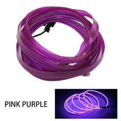 5M purple Car light DIY Car Interior Lighting Flexible Neon With Cigarette usb Drive controller car accessories Car LED 12V - Otaj Gifts