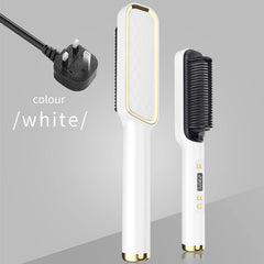 Electric Hot Comb Multifunctional Straight Hair Straightener Comb Negative Ion Anti-Scalding Styling Tool Straightening Brush - Otaj Gifts