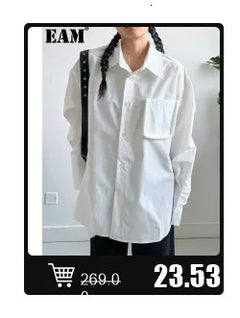 EAM Women Black Irregular Slit Big Size Trench New Stand Collar Long Sleeve Windbreaker Fashion Spring Autumn 2025 1DH0755 - Otaj Gifts