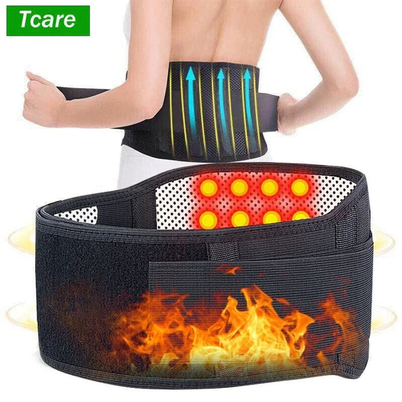 Adjustable Tourmaline Self Heating Magnetic Therapy Waist Support Belt Lumbar Brace Massage Band - Otaj Gifts
