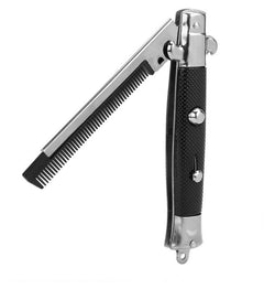 1Pc Folding Spring Comb  Mens Womens Beauty Handmade Folding Pocket Clip Hair Moustache Beard Comb For Barbershop Pet Modelling - Otaj Gifts
