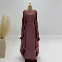 Butterfly Abaya Inside Inner Belt Muslim Party Long Dress Abayas for Women Dubai Turkey Islamic Clothing Ramadan Eid Kaftan Robe - Otaj Gifts