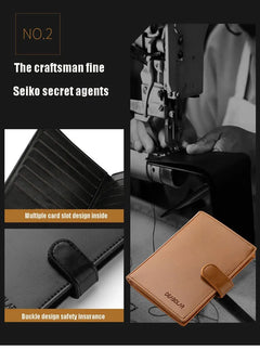 Short Men Wallets Casual Male Purses Zipper Card Bag Coin Bag Small Passport Cover Men's Purse Carteira Masculina Billetera - Otaj Gifts