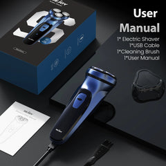 Sejoy Electric Razor for Men Rechargeable Electric Shavers Rotary Portable Travel Razor Idea Gift Beard Trimmer - Otaj Gifts