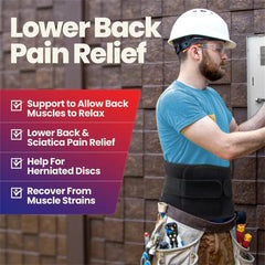 Lower Back Brace with 6 Stays Anti-skid Orthopedic Lumbar Support Breathable Waist Support Belt for Men Women Gym Pain Relief - Otaj Gifts