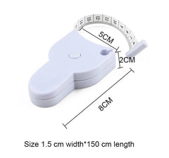 Portable Fitness Telescopic Health Tape Measure With Handle Torch Y-shaped Tape Measure Waist Circumference Tape Measure - Otaj Gifts
