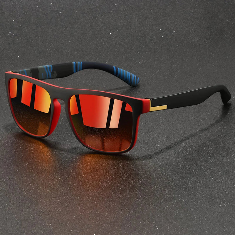 Fashion Vintage Square Sports Sunglasses For Men Women Fishing Driving Man Brand Designer Sun Glasses Anti-Glare Eyewear UV400 - Otaj Gifts