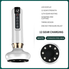 Electric Cupping Massager Vacuum Suction Cup GuaSha Anti Cellulite Beauty Health Scraping Infrared Heat Slimming Massage Therapy - Otaj Gifts