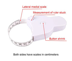 Portable Fitness Telescopic Health Tape Measure With Handle Torch Y-shaped Tape Measure Waist Circumference Tape Measure - Otaj Gifts