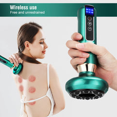Electric Cupping Massager Vacuum Suction Cup GuaSha Anti Cellulite Beauty Health Scraping Infrared Heat Slimming Massage Therapy - Otaj Gifts